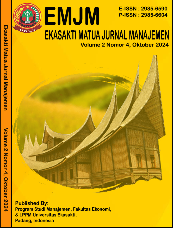 					View Vol. 2 No. 4 (2024): (EMJM) Ekasakti Matua Jurnal Manajemen (Oktober 2024)
				